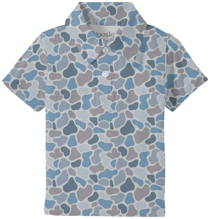 Watercolor Camo SS Polo Shirt