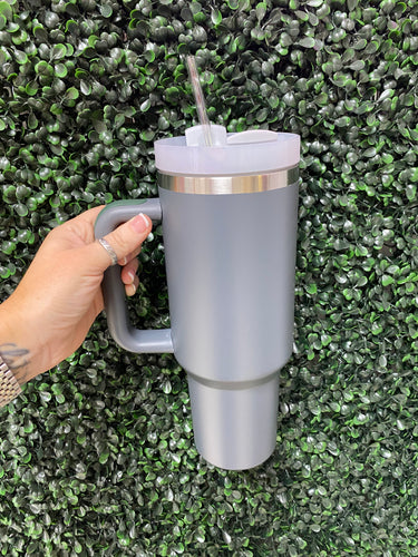 40oz Stainless Steel Tumbler- Charcoal