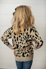 Load image into Gallery viewer, Kids Leopard Button Pocket Cardigan Fall Winter Sweater
