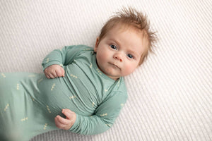 Arrow Print Knotted Newborn Baby Gown Pajamas