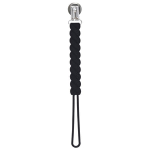 Twist Black All Silicone Modern Pacifier Clip