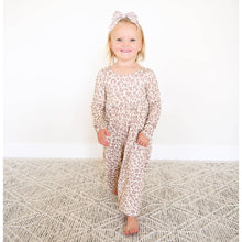 Load image into Gallery viewer, Amari Leopard WIDE LEG ROMPER Bamboo Kids Clothing Outfit