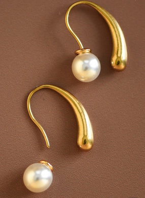 Pearl Loop Earrings