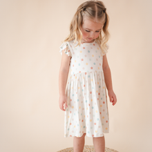 Load image into Gallery viewer, Bamboo Short Sleeve Twirl Dress | Sunlit Daisy