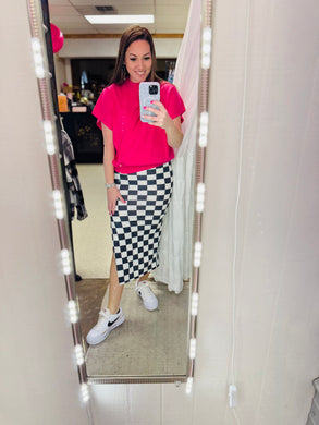 Jilly Checkered Skirt