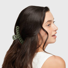 Load image into Gallery viewer, Eco-friendly Chain Claw Clip 3pc Set - Black/Moss