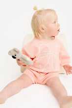 Load image into Gallery viewer, Pastel Pink Bow Shorts Set