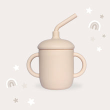 Load image into Gallery viewer, Sippy Cup with Straw, Spill-Proof &amp; Anti-Stain - Almond