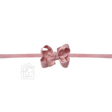 Load image into Gallery viewer, 1/4&quot; NYLON PANTYHOSE HEADBAND W/SIGNATURE GROSGRAIN BOW