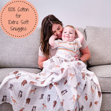 Load image into Gallery viewer, Adorable Dog Print Baby Swaddle Blanket