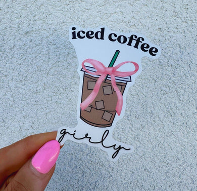 STICKER - ICED COFFEE GIRLY