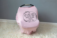 Load image into Gallery viewer, Pink No Touching Baby Car Seat Cover