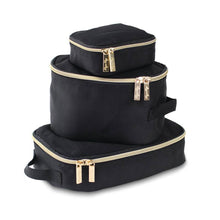 Load image into Gallery viewer, Black &amp; Gold Pack Like a Boss Packing Cubes