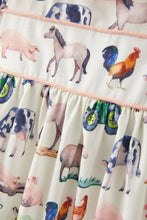 Load image into Gallery viewer, Farm Chicken Horse Print Girls Outfits Set