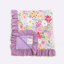 Load image into Gallery viewer, Lilac Wildflowers Blanket