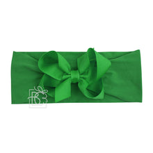 Load image into Gallery viewer, WIDE PANTYHOSE HEADBAND W/CLASSIC GROSGRAIN BOW