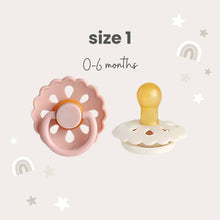 Load image into Gallery viewer, Natural Latex Pacifiers - Size(0-6M) Blush &amp; Cream