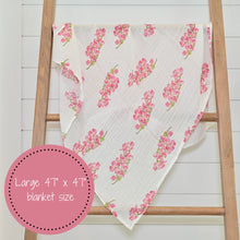 Load image into Gallery viewer, Dogwoods In Bloom Baby Swaddle Blanket