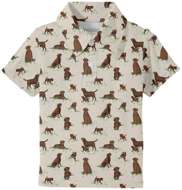 Chocolate Lab Dogs - SS Polo Shirt