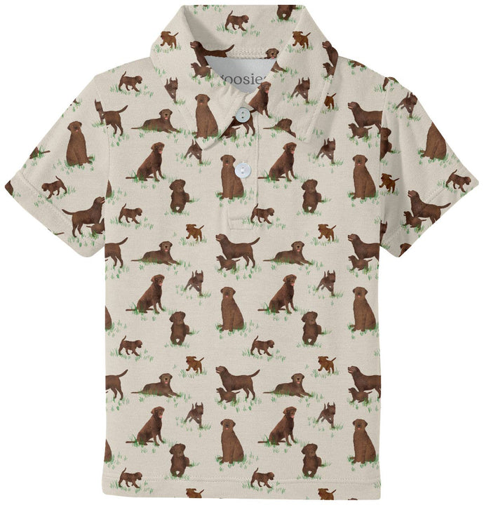 Chocolate Lab Dogs - SS Polo Shirt