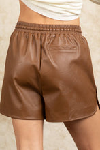 Load image into Gallery viewer, Spice &amp; Spunk Faux Leather Shorts