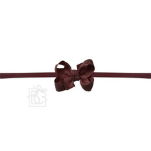 Load image into Gallery viewer, 1/4&quot; NYLON PANTYHOSE HEADBAND W/SIGNATURE GROSGRAIN BOW