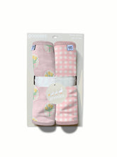 Load image into Gallery viewer, Burp Cloth Set - Fancy Tulips