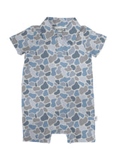 Load image into Gallery viewer, Watercolor Camo - SS Polo Romper