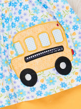 Load image into Gallery viewer, Floral Embroidered Bus Route Ruffle Outfit