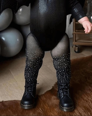Rhinestone Fishnet Tights