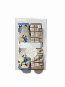 Bluebonnets Burp Cloths Set of 2