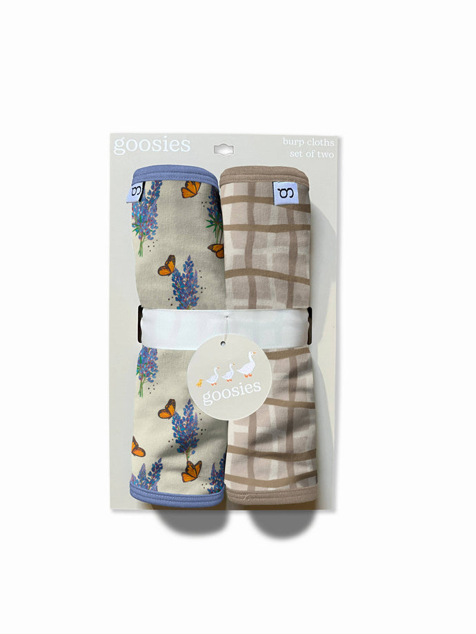 Bluebonnets Burp Cloths Set of 2