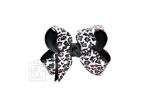 Load image into Gallery viewer, LAYERED LEOPARD BOW ON CLIP