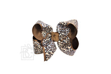 Load image into Gallery viewer, LAYERED LEOPARD BOW ON CLIP