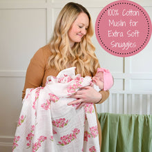 Load image into Gallery viewer, Dogwoods In Bloom Baby Swaddle Blanket