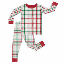 Load image into Gallery viewer, Festive Plaid - LS/Pants Toddler Pajamas