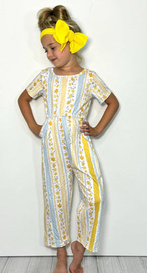 Yellow Daisy Girls Romper