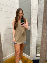 Load image into Gallery viewer, Butter Me Up Tank- Khaki
