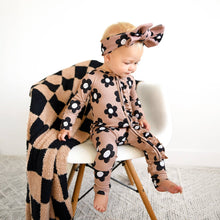 Load image into Gallery viewer, Coco RUFFLE ZIP Bamboo One Piece Flowers Baby Clothing
