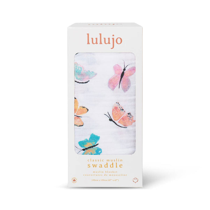 Classic Muslin Swaddle - Butterflies