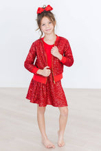 Load image into Gallery viewer, Red Sequin Twirl Skort