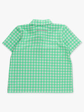 Load image into Gallery viewer, Boys Classic Spring Bud Gingham Knit Short Sleeve Performance Polo