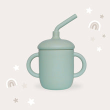 Load image into Gallery viewer, Sippy Cup with Straw, Spill-Proof &amp; Anti-Stain - Sage