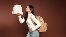 Load image into Gallery viewer, Taupe Checkerboard Pack Like a Boss™ Packing Cubes