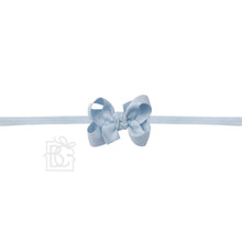 Load image into Gallery viewer, 1/4&quot; NYLON PANTYHOSE HEADBAND W/SIGNATURE GROSGRAIN BOW