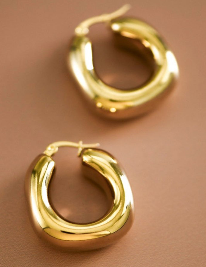Gold Chunky Hoops