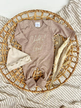 Load image into Gallery viewer, Baby Romper | Child of God Mocha Brown Outfit
