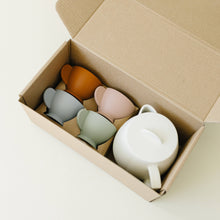 Load image into Gallery viewer, Cream Multi Mix Silicone Tea Play Set