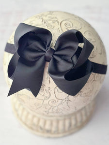 Oversize Bow Satin Headband