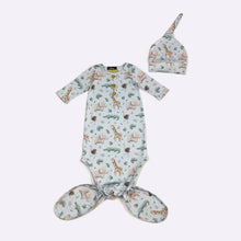 Load image into Gallery viewer, Zoological Baby Knotted Gown